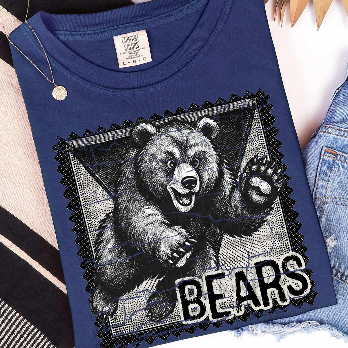 Bears vintage stamp (TTD) DTF transfer