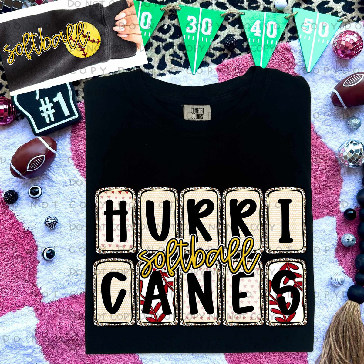 Hurricanes Softball FRONT (Caplinger) 82800 DTF transfer