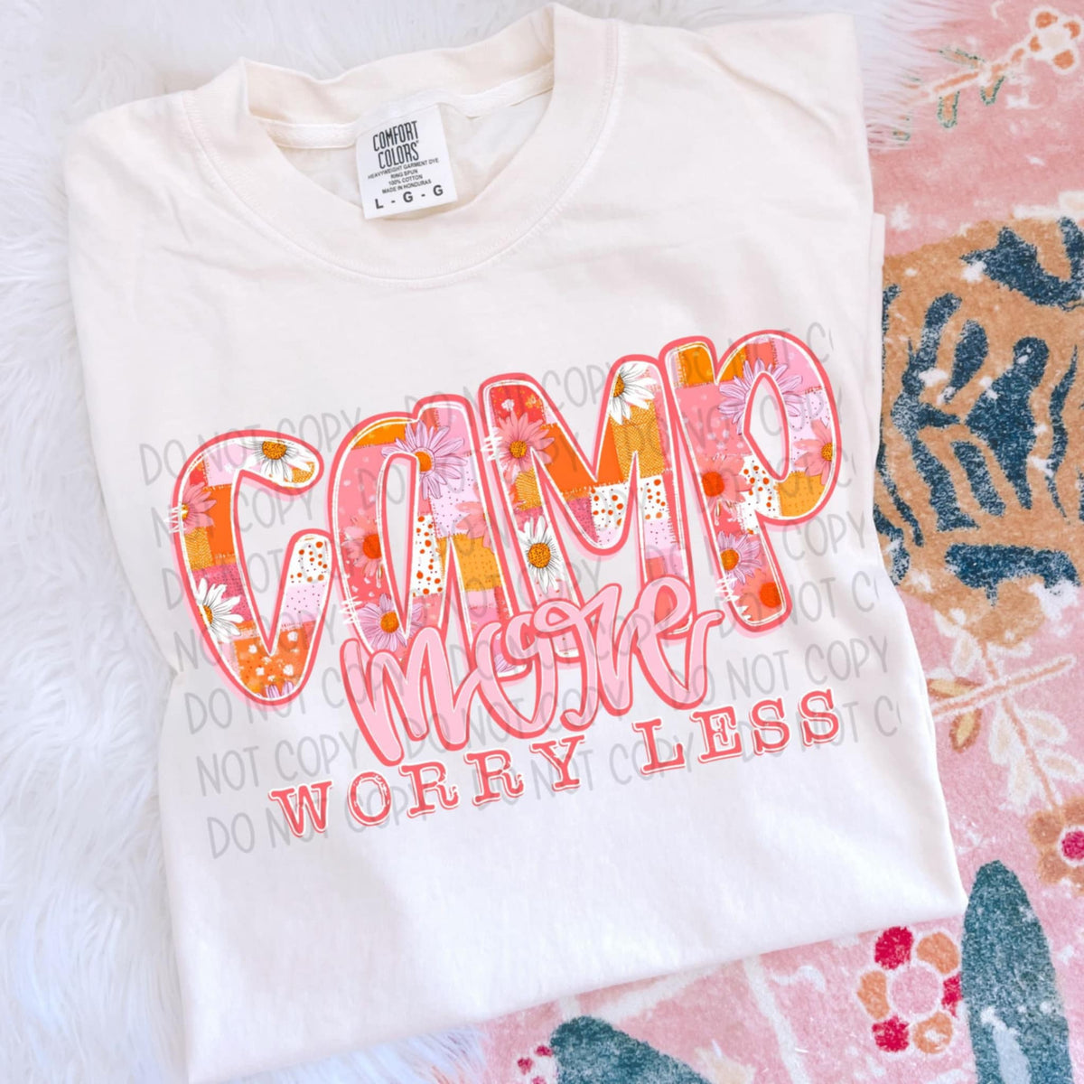 Camp more worry less (SWD) 96345 DTF transfer