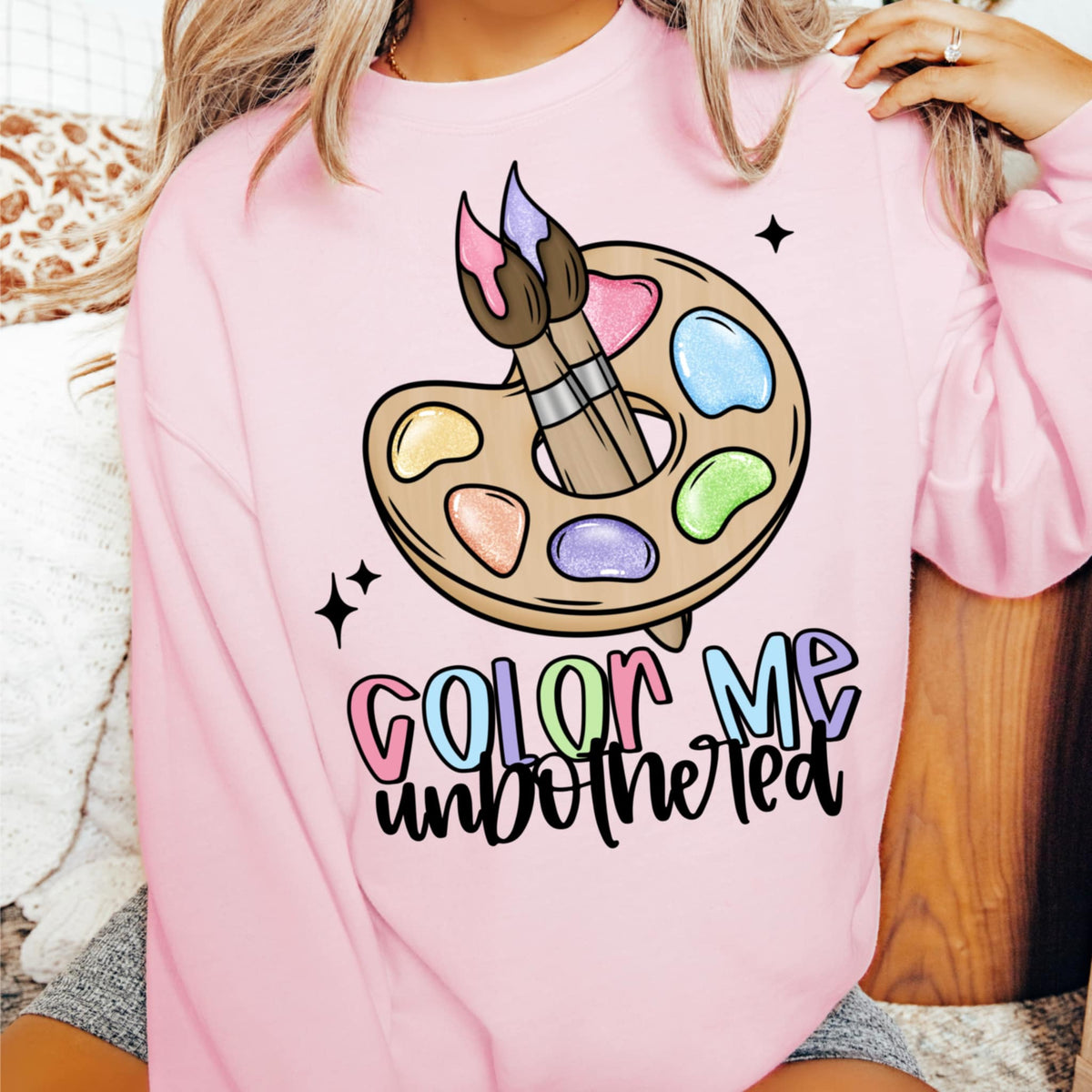 Color me unbothered (CMD) 99608 DTF transfer