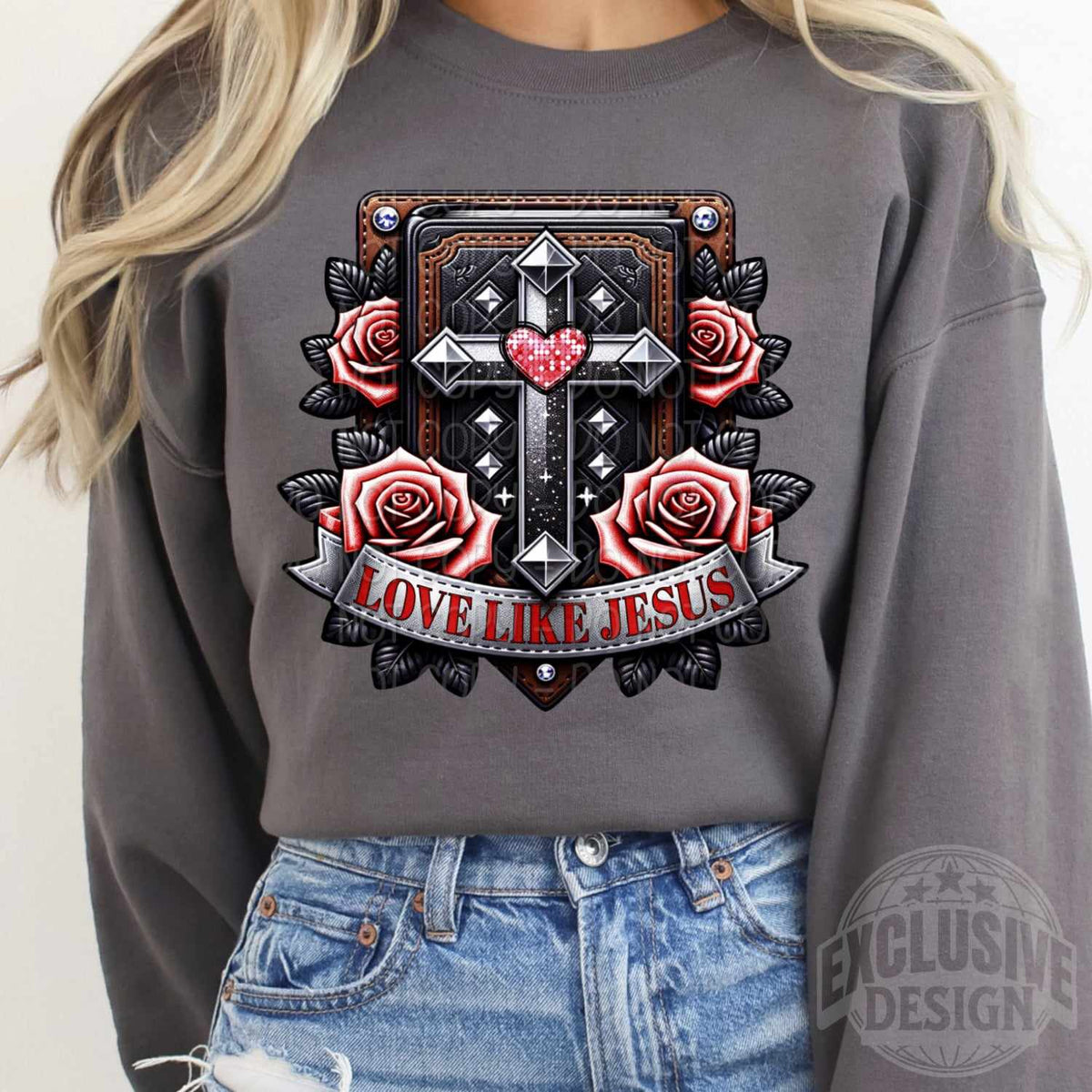 Love like Jesus exclusive 73273 DTF transfer