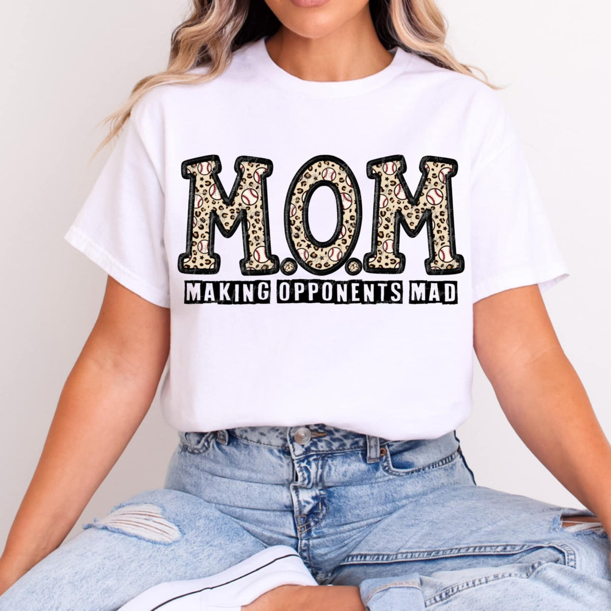 Mom making opponents mad block letters (VIRGO) 91086 DTF transfer