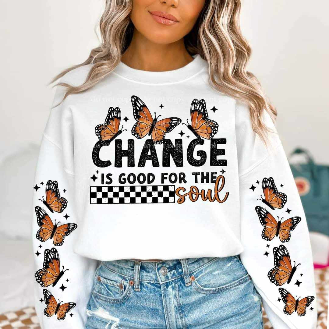 Change is for the soul FRONT (CSC) 70288 DTF transfer