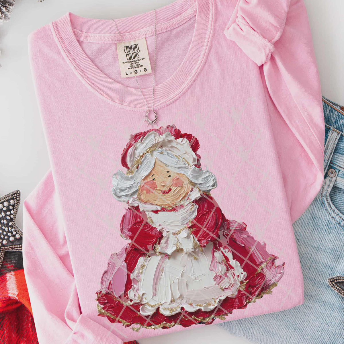 Faux Painted Mrs Claus (TTD) DTF Transfer