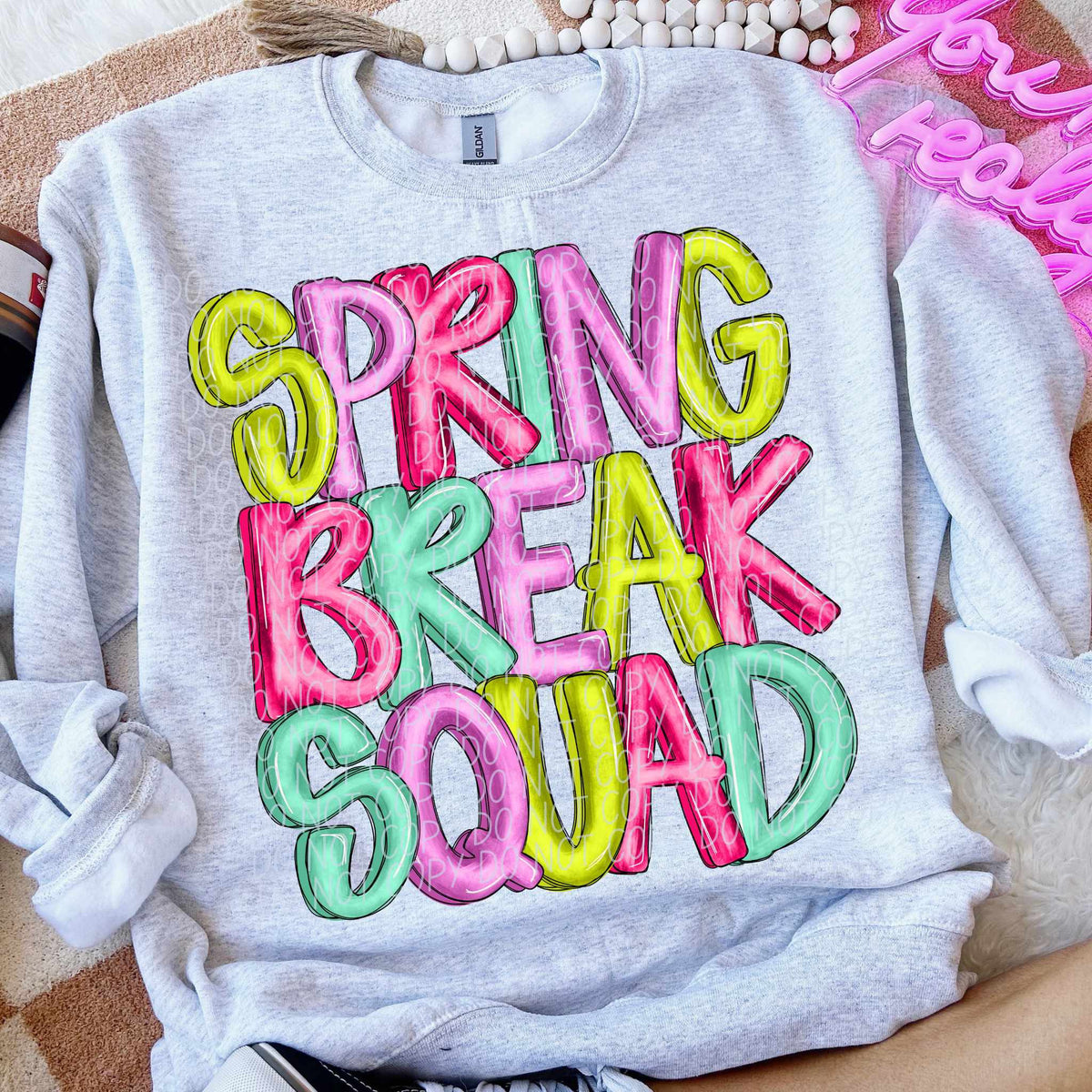 Spring break squad colorful (CITY) 85063 DTF transfer
