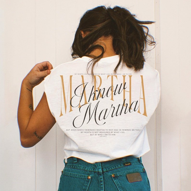I know Martha back print DTF Transfer