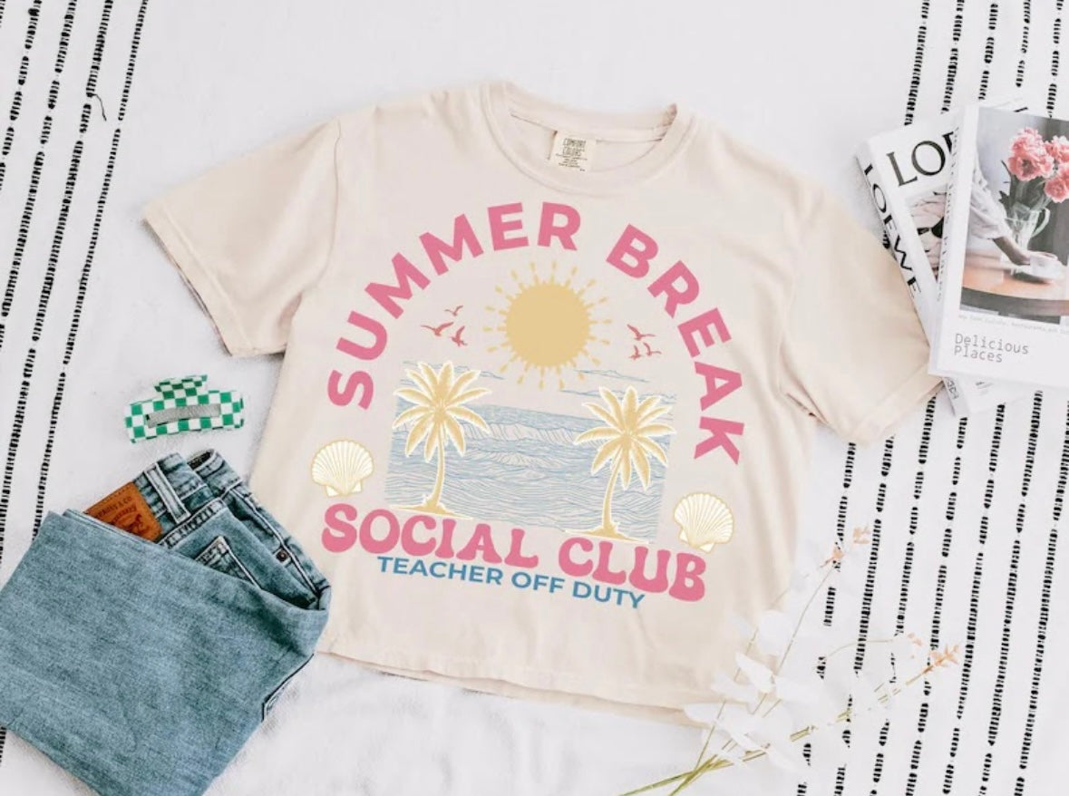 Summer break social club 100389 DTF transfer