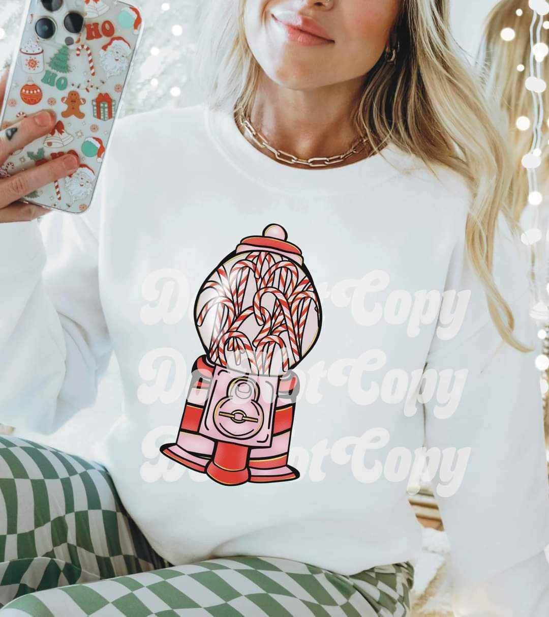 Candy cane candy machine (RTD) 67248 DTF transfer