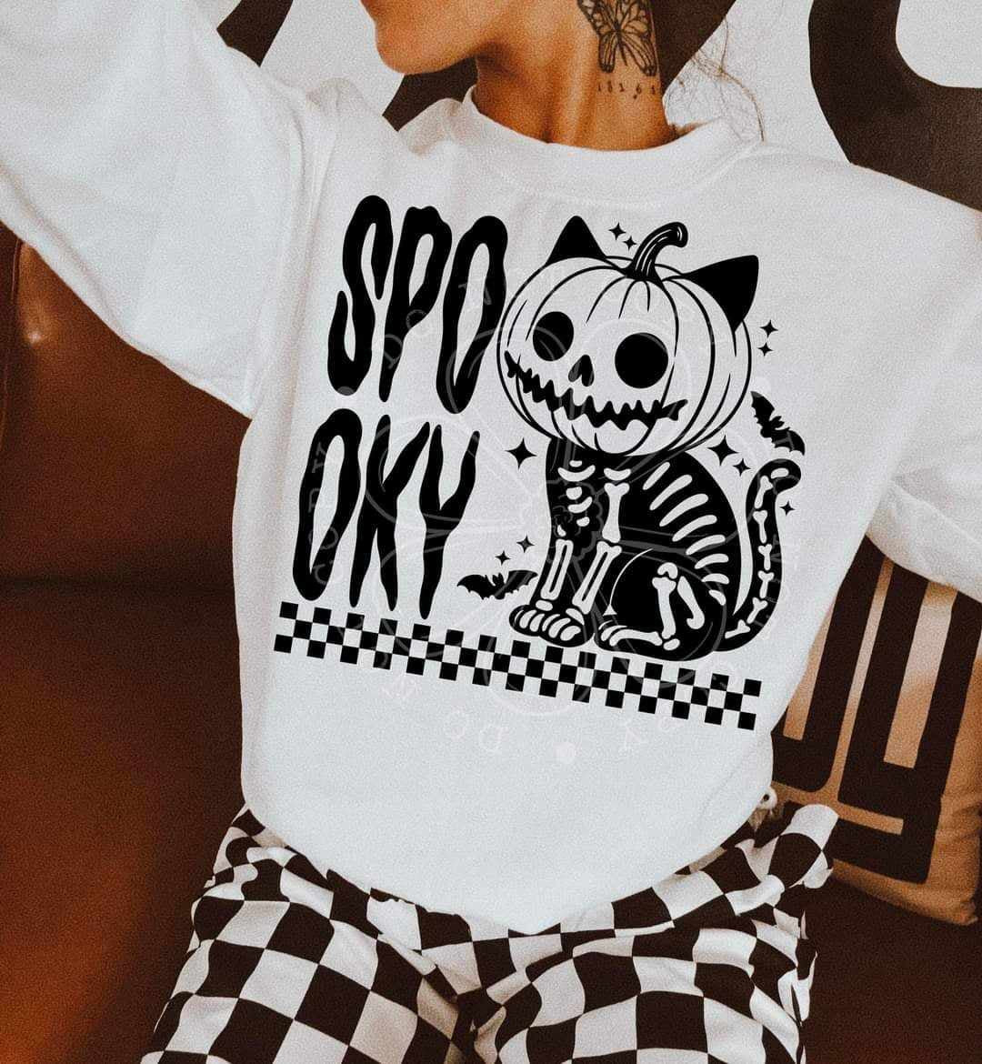 Spooky cat (LYTTLE) 62609 DTF transfer