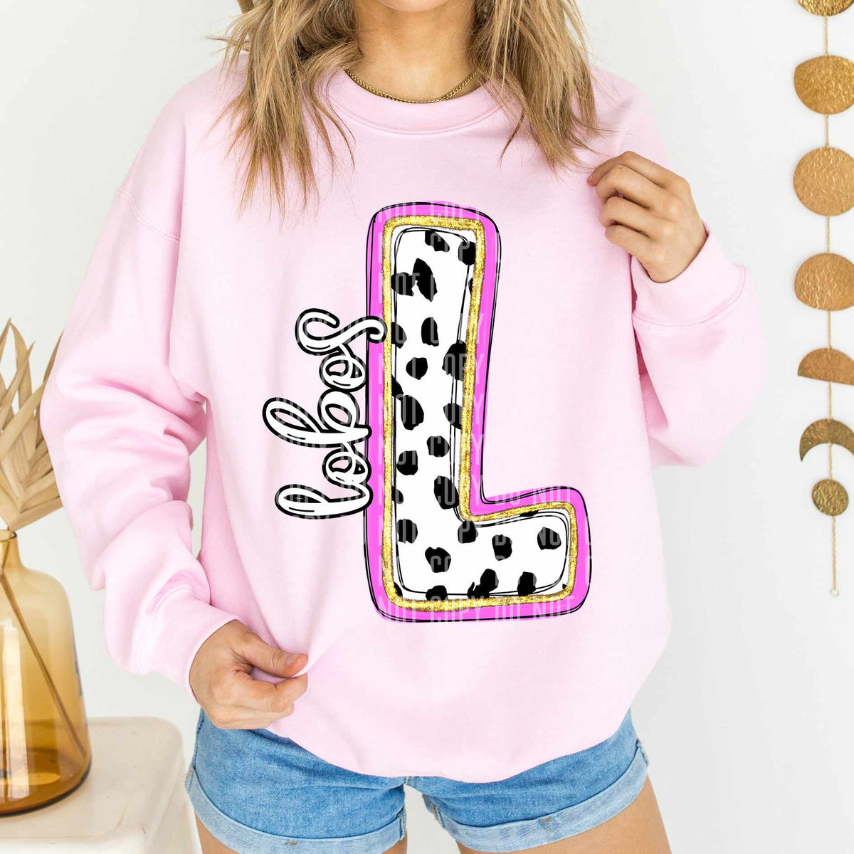 Lobos Polka Font Mascot Caplinger 56237 DTF transfer