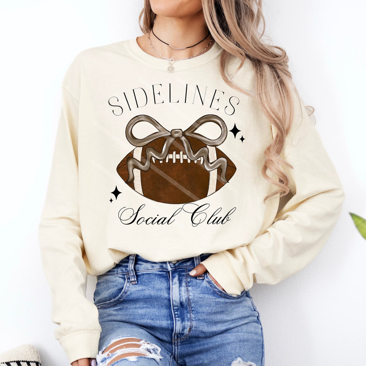 Sidelines Social Club football bow (county line) 111065 DTF transfer