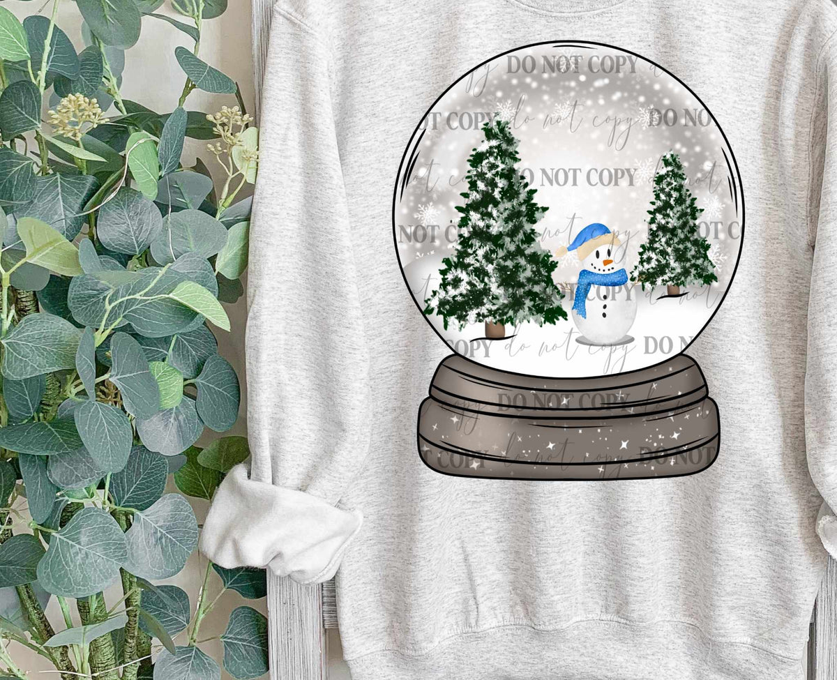 Snowman snow globe 62763 DTF transfer
