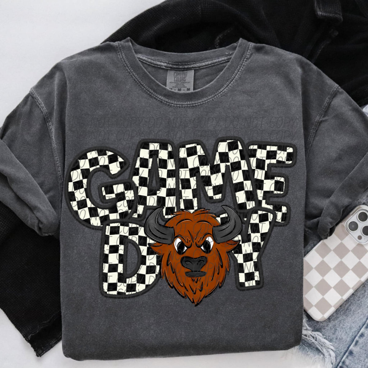 Game day buffaloes checkered (CITY) 91329 DTF transfer