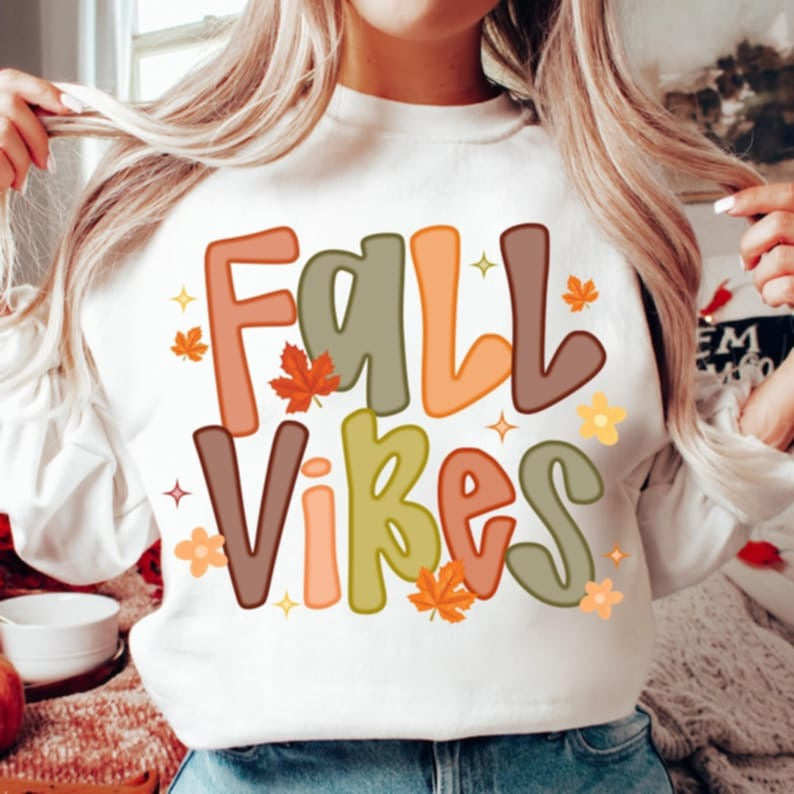 Fall Vibes DTF transfer