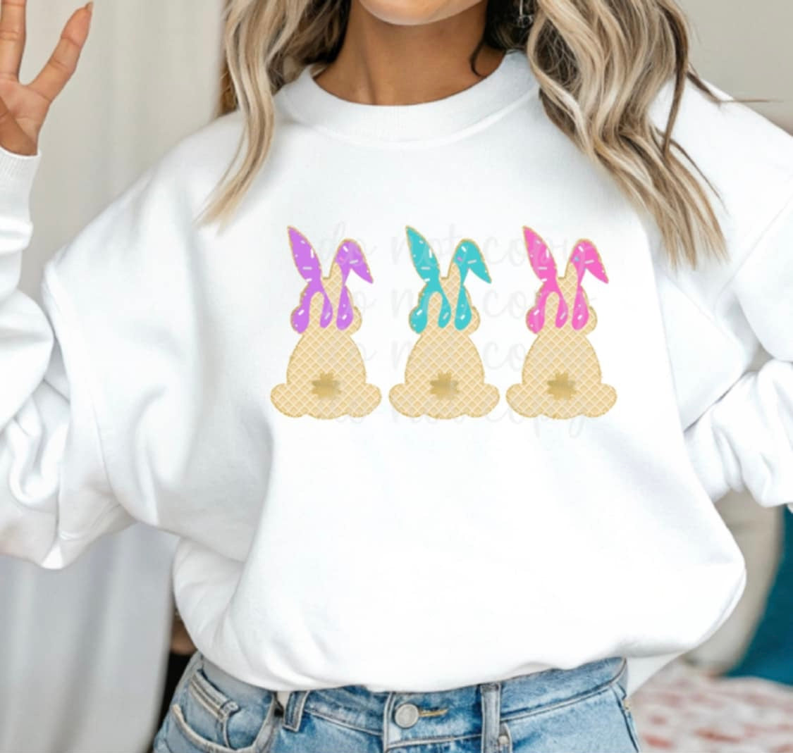 Drip Easter bunnies (Parker) 96939 DTF transfer