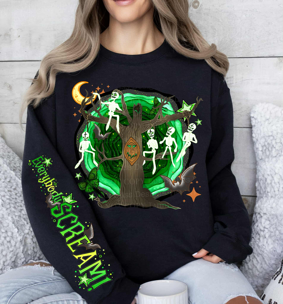 Everybody scream SLEEVE ONLY LUMI DTF transfer