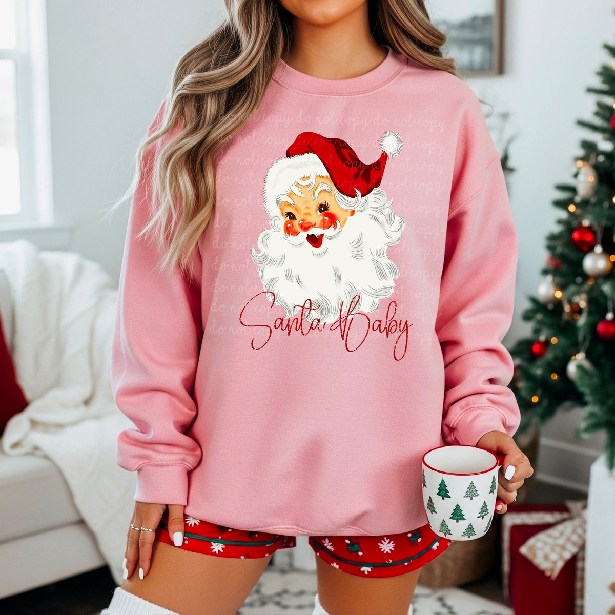 Red Santa Baby (MZ) DTF Transfer