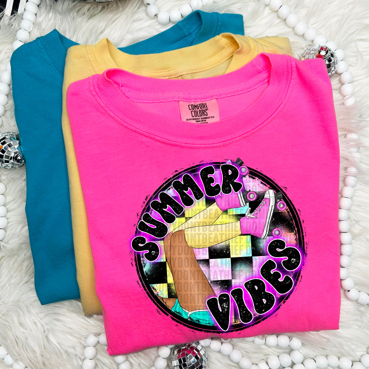 Summer vibes dark skin 103747 DTF transfer