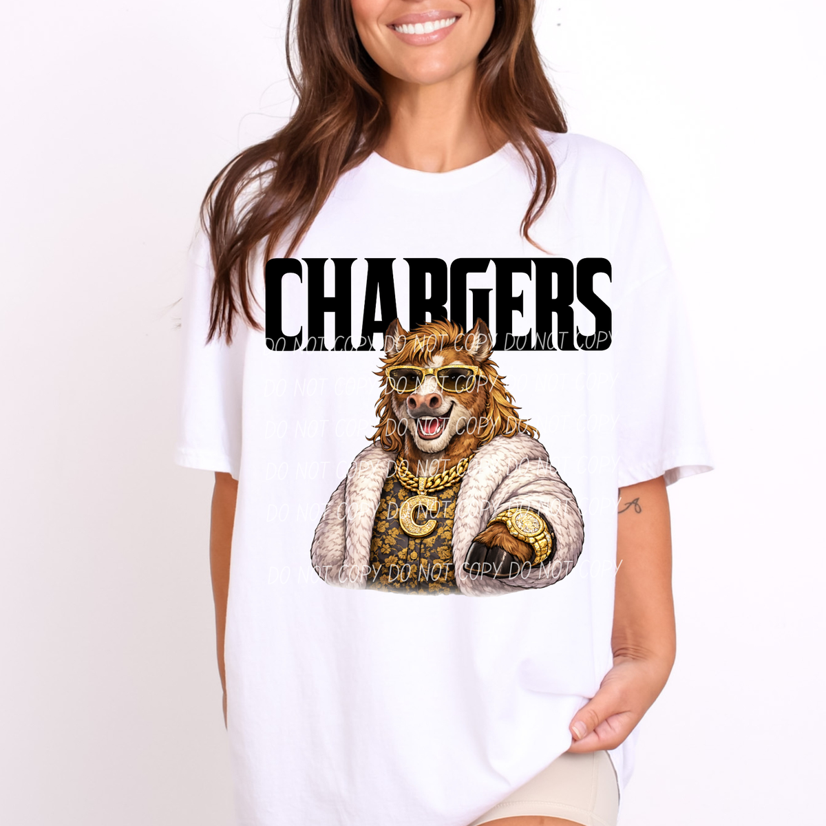 Chargers brown swag (City) DTF Transfer