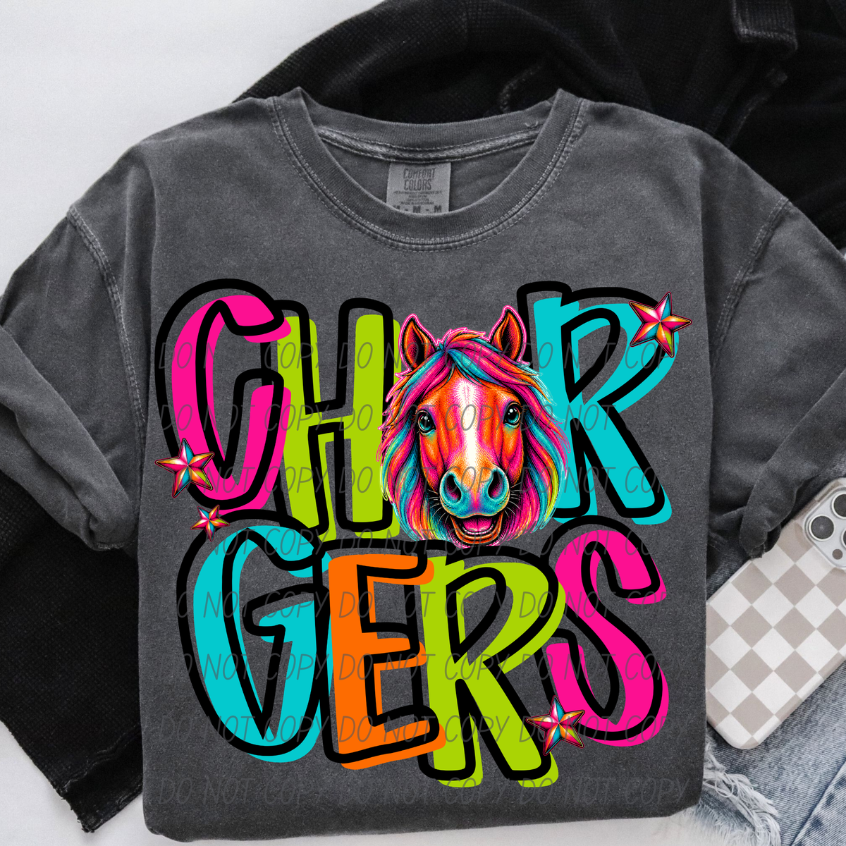 Chargers Friday night neon (City) DTF Transfer