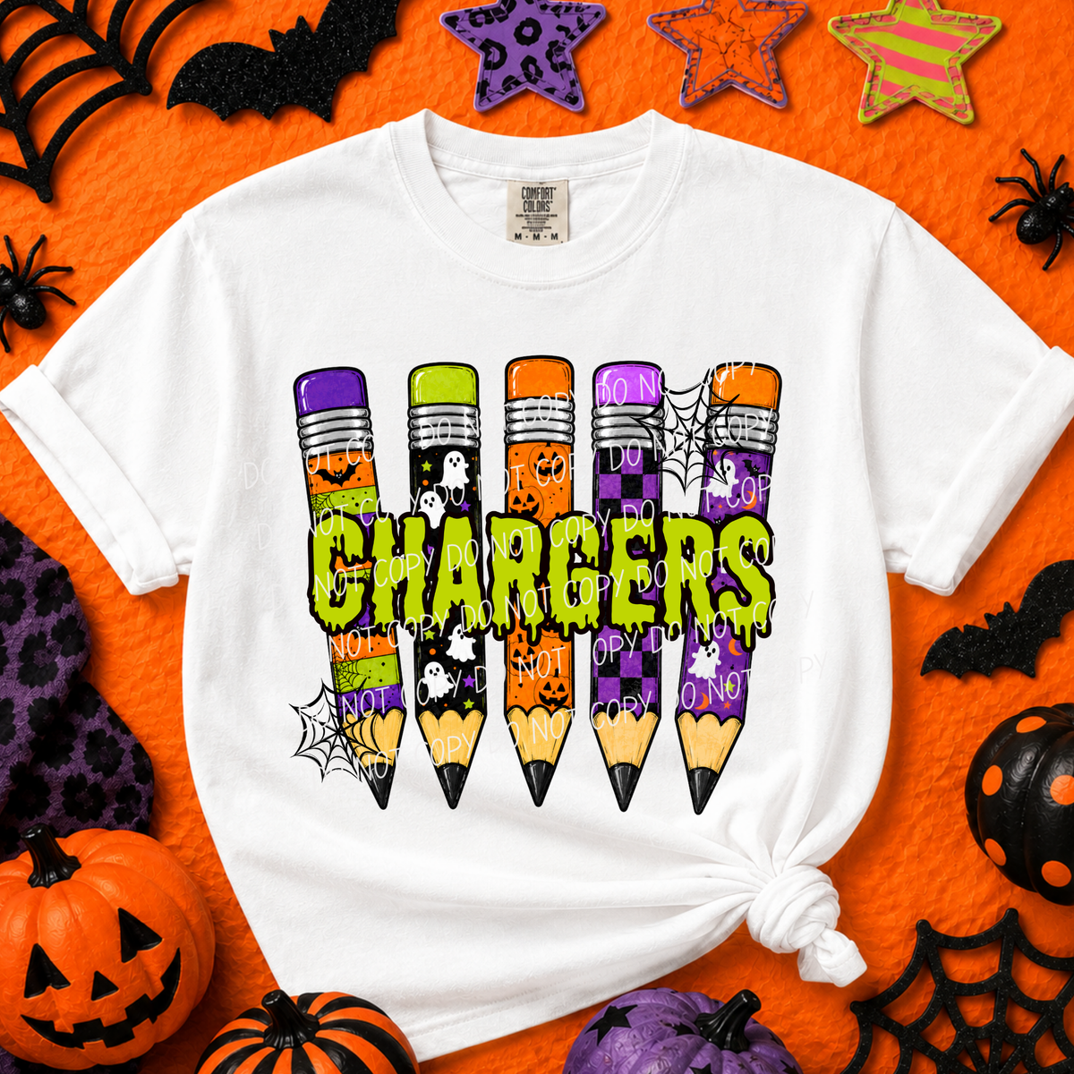 Chargers- Halloween Pencils (CITY) DTF Transfer