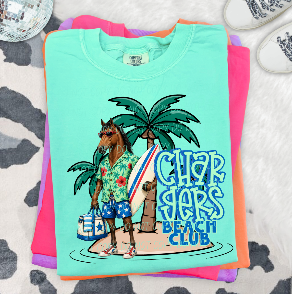 chargers beach club (city) DTF transfer