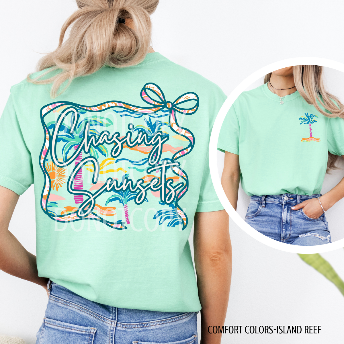 Chasing Sunsets BACK (CSG) 105067 DTF transfer