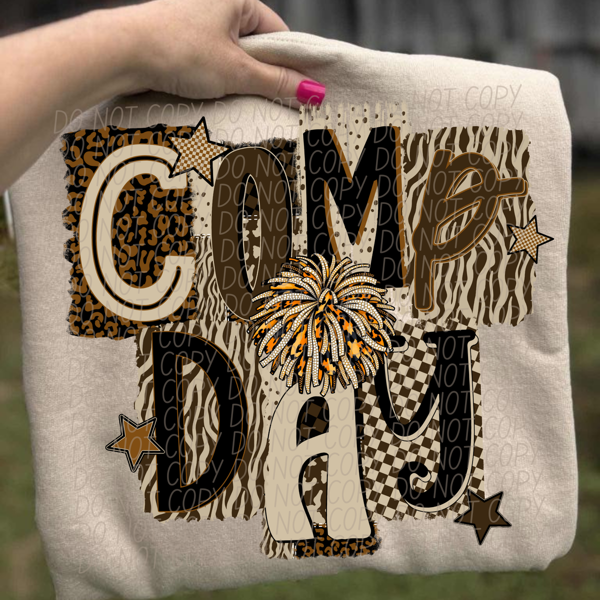 Comp Day Brown Game Day (City) DTF Transfer