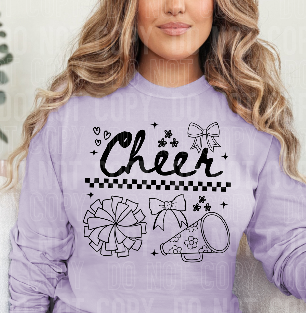 Cheer doodle (SBB) DTF transfer