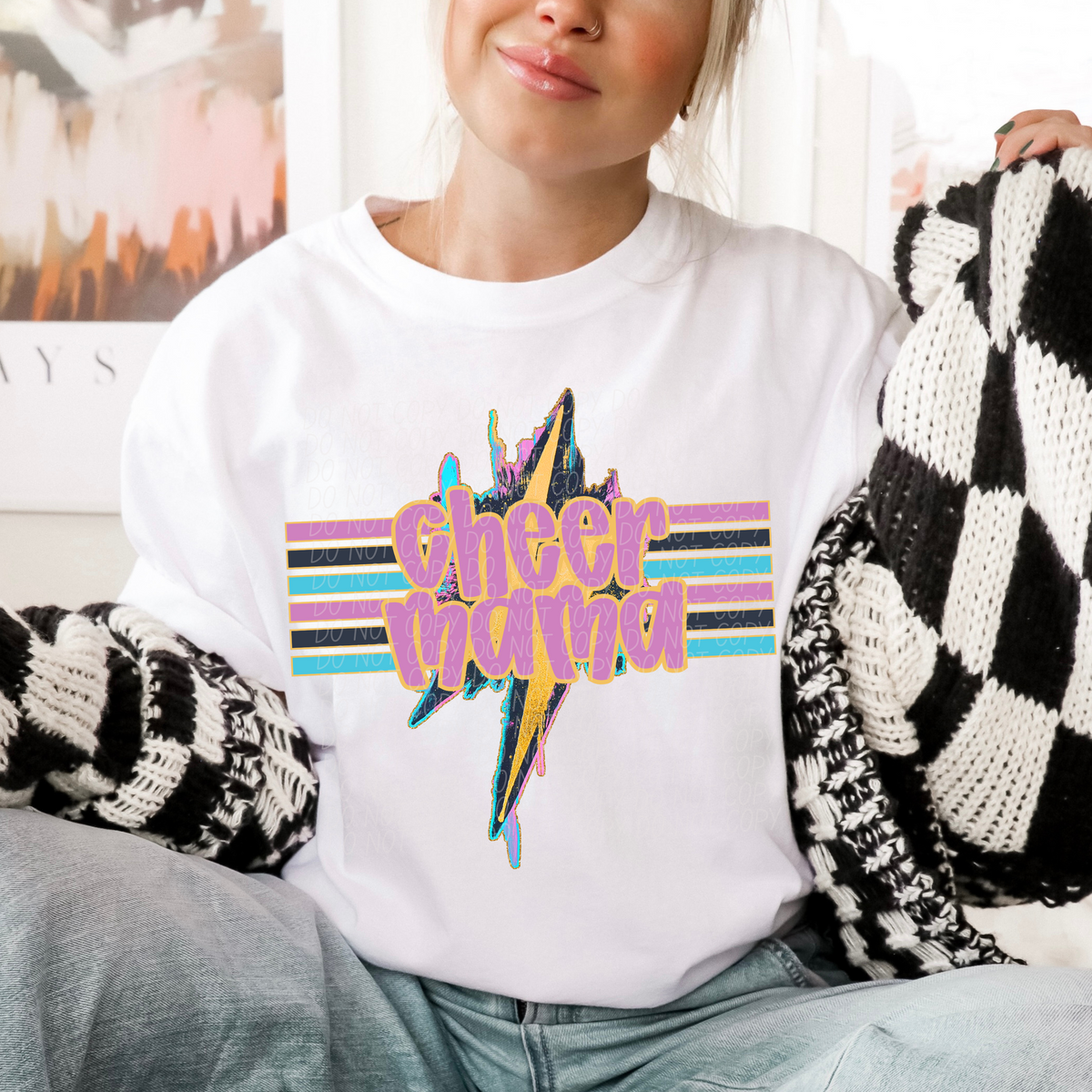 Geode Bolt Cheer Mama (CITY) DTF transfer