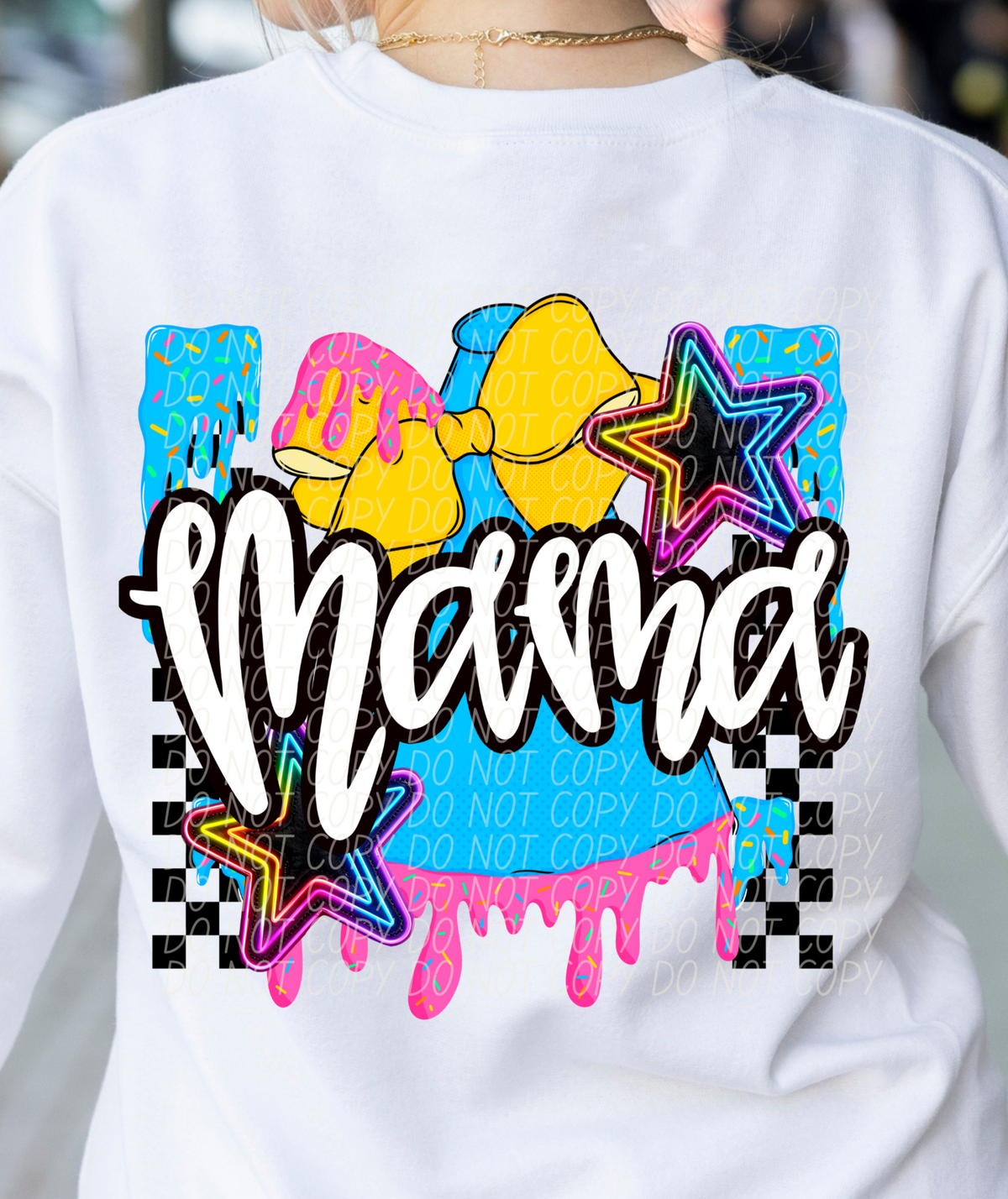 Cheer Mama Drip BACK PRINT (CITY) DTF transfer
