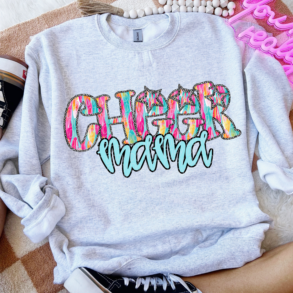 Brushstroke Cheer Mama (City) 102049 DTF transfer