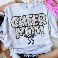 Cheer Mom Polka Dots Ribbon 74153 DTF Transfer