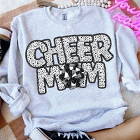 Cheer Mom Polka Dots Pompoms 74154 DTF Transfer