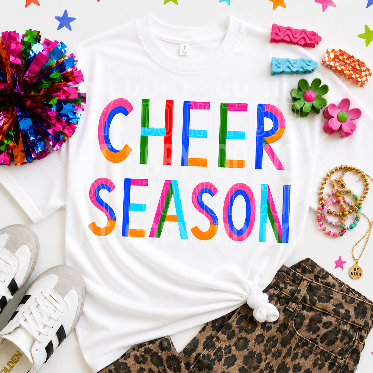Cheer season color block (SBB) DTF Transfer