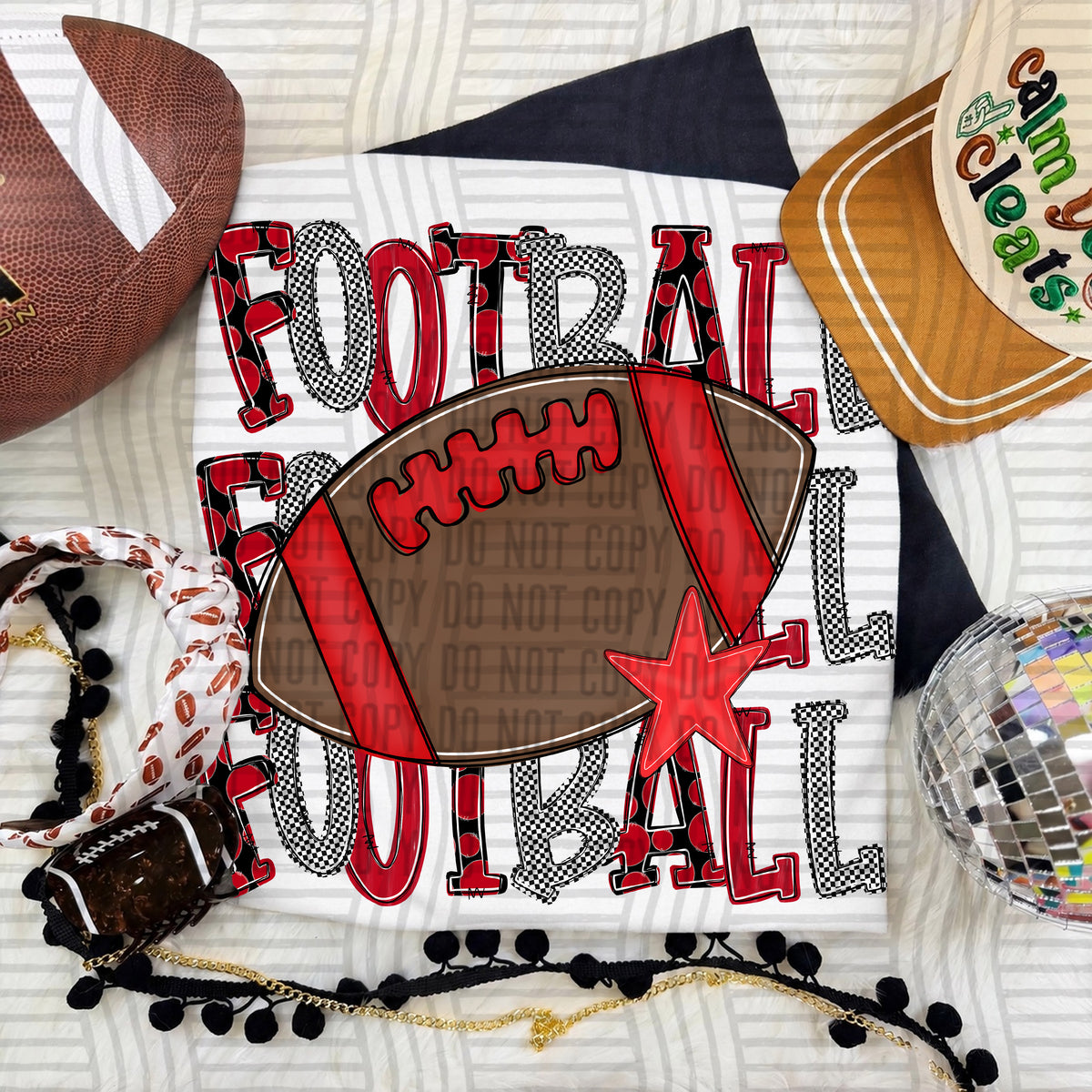 Cherry-Football Tri Stacked (Caplinger) DTF Transfer