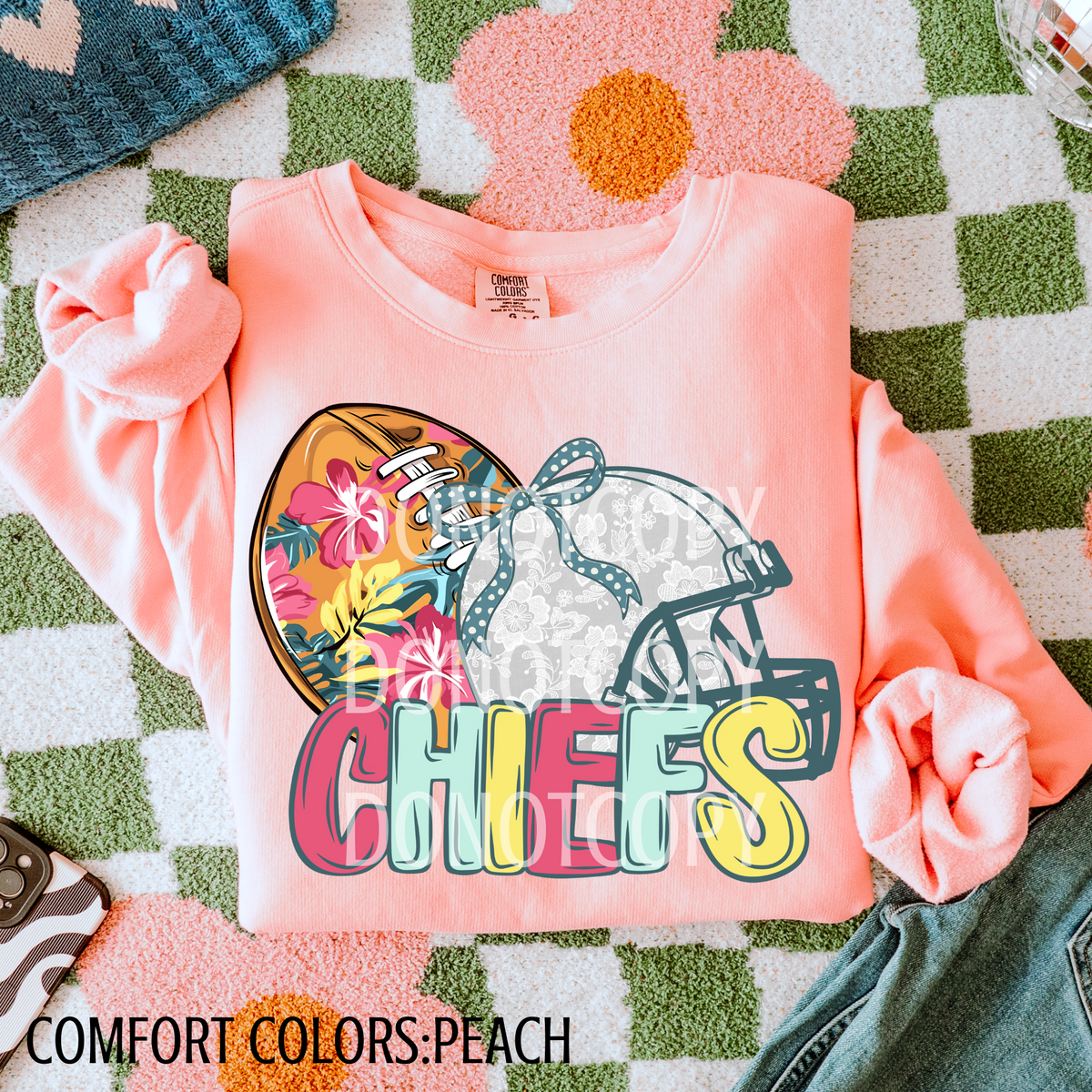 Chiefs Football Helmet 108377 DTF transfer