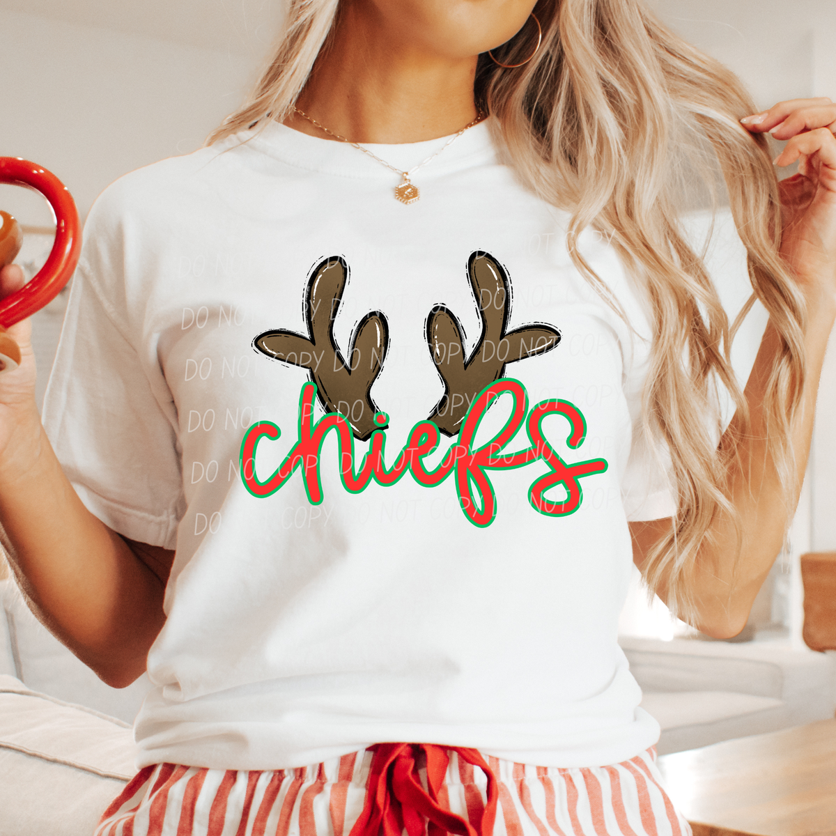 Chiefs with reindeer antler (city) DTF Transfer