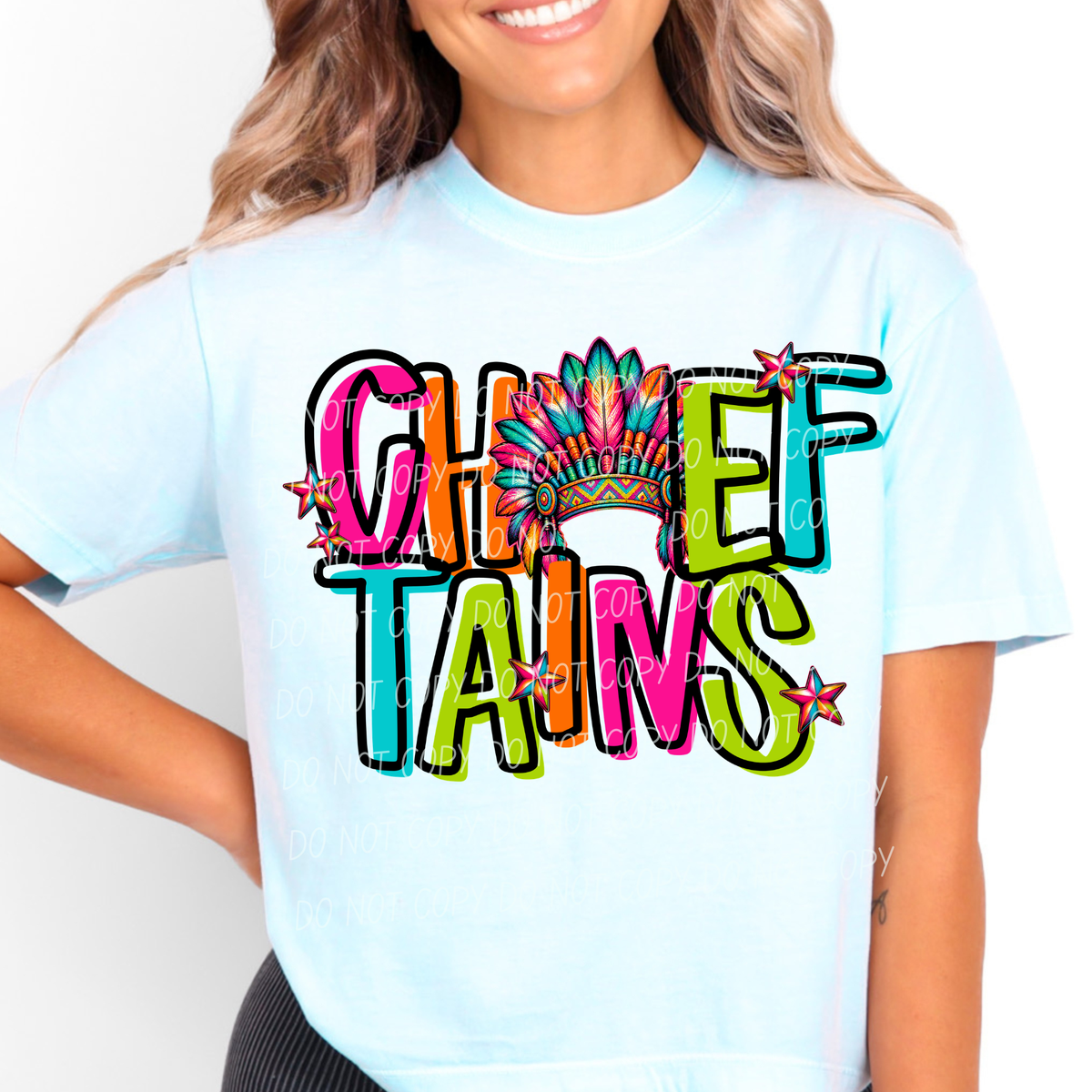 chieftains rainbow stacked with head (city) DTF Transfer