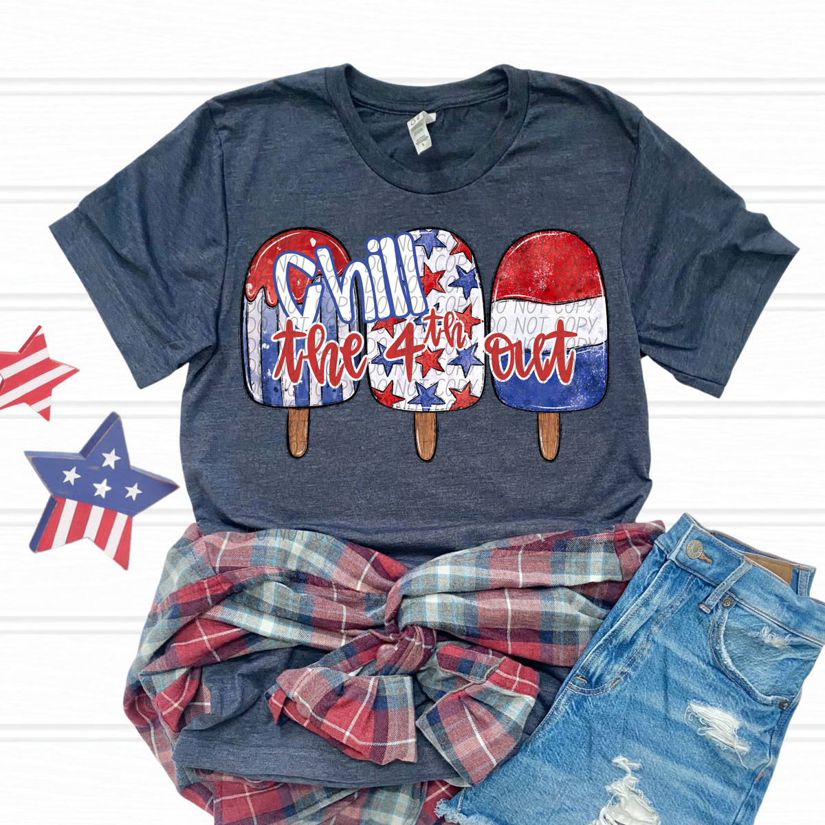 Chill the 4th out Popsicles (CITY) DTF transfer