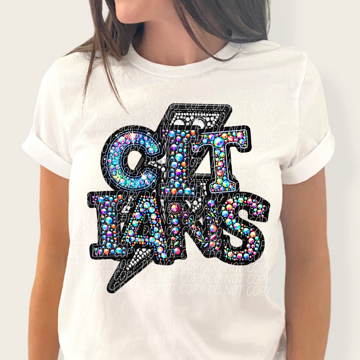 Citiana lightning bolt rhinestones (city) 45243 DTF transfers
