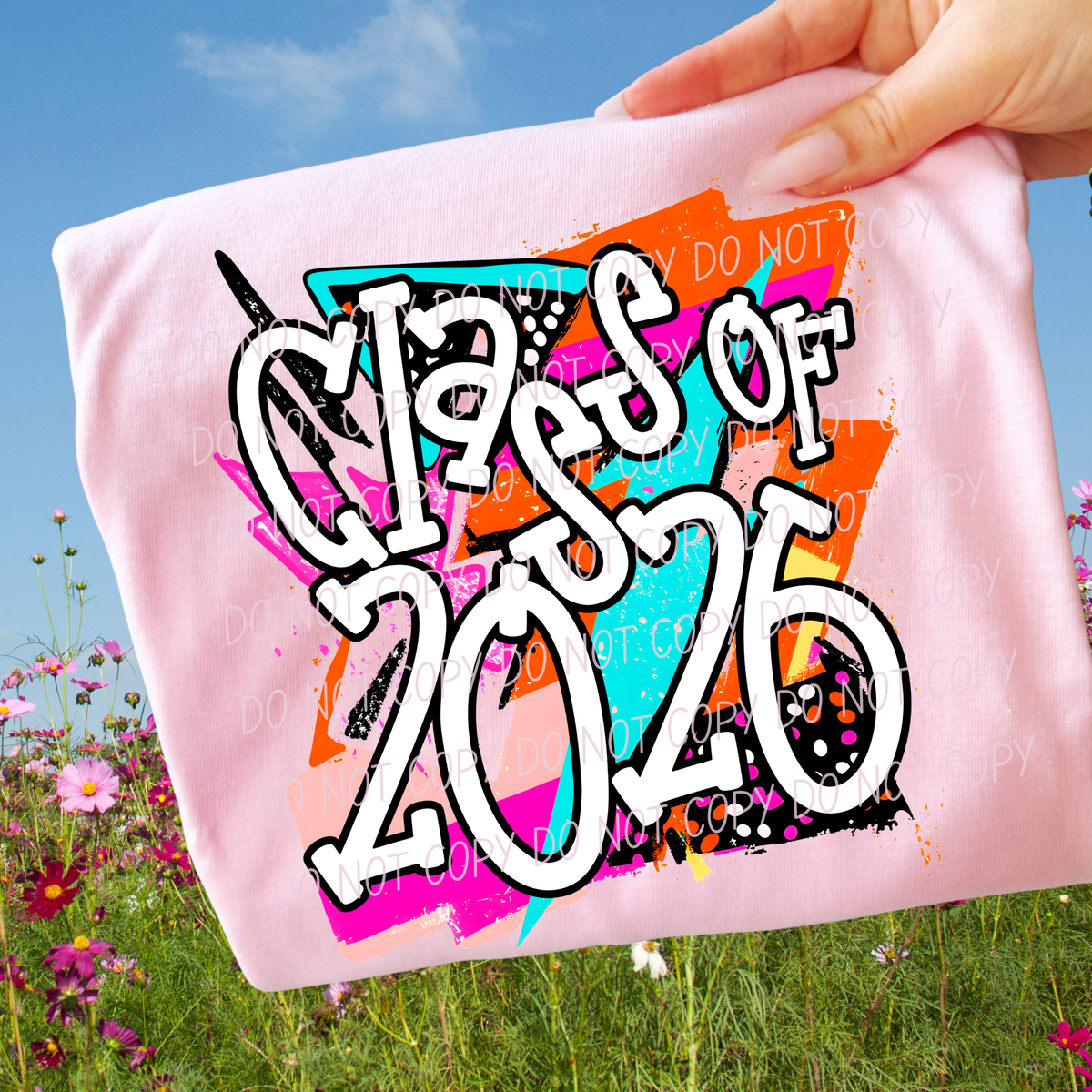 Class of 2026 retro colorful (City) DTF transfer