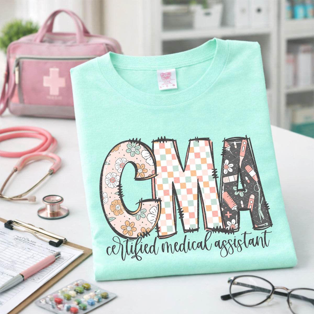 CMA certified medical assistant (SDD) DTF Transfer