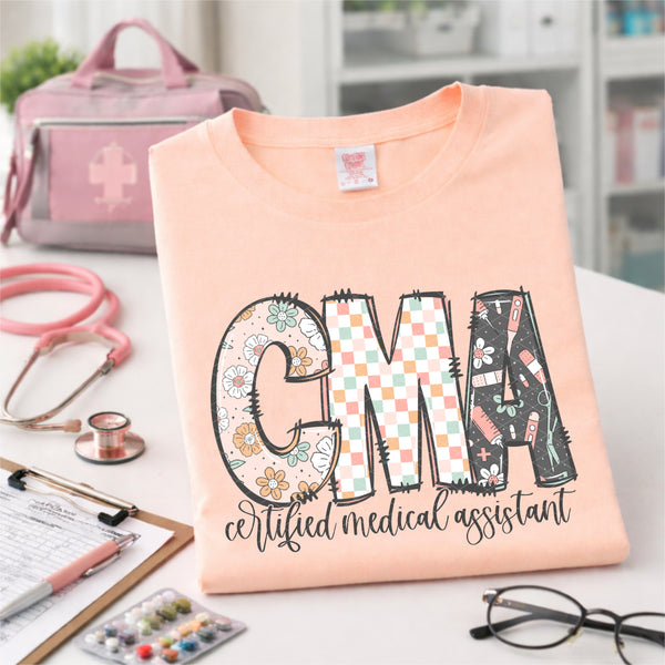 CMA certified medical assistant (SDD) DTF Transfer
