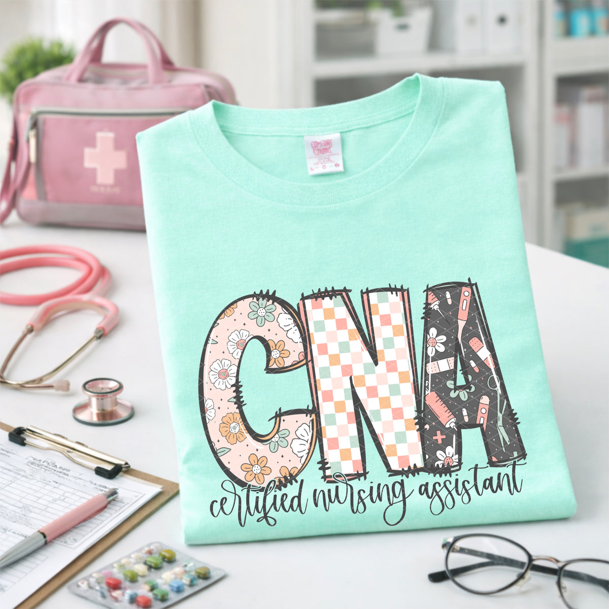 CNA certified nursing assistant (SDD) DTF Transfer