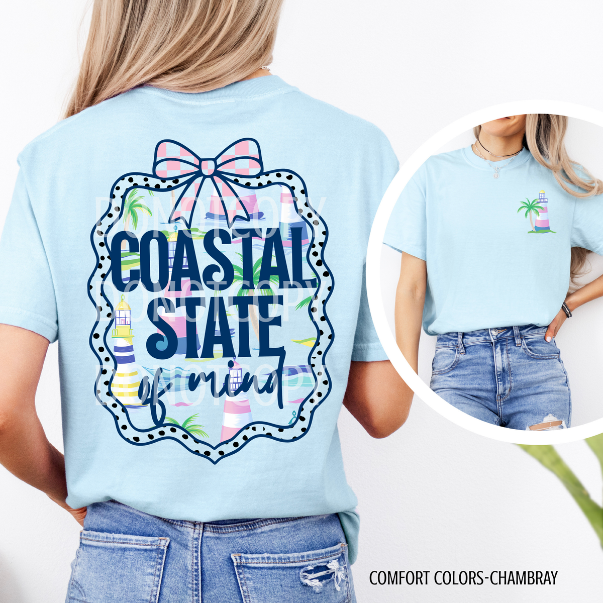 Coastal state of mind BACK (CSG) 105064 DTF transfer
