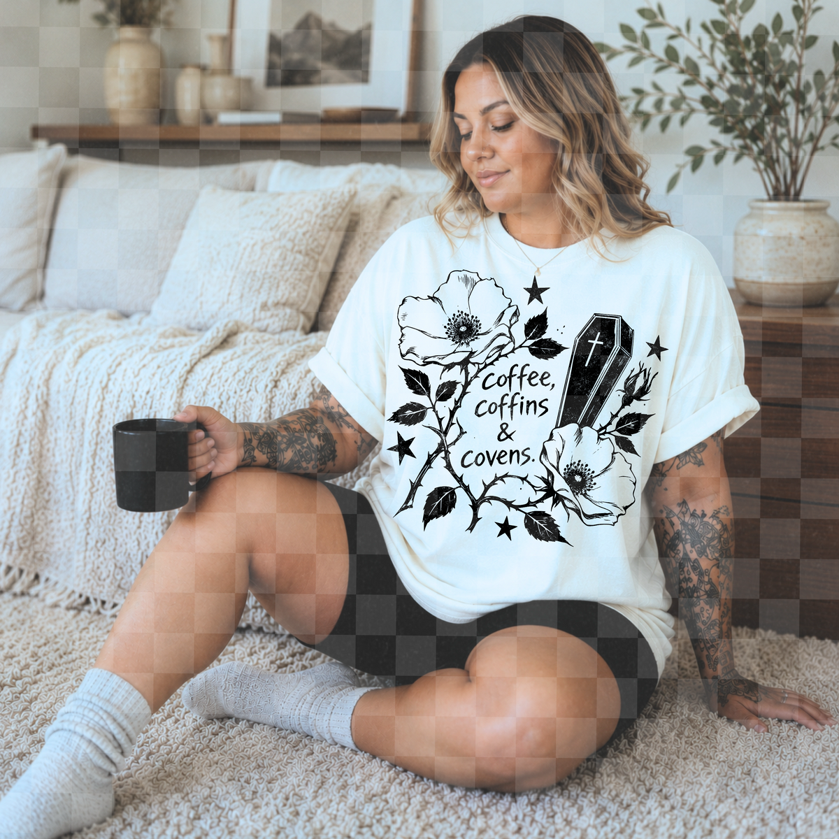 Coffee, coffins, & covens (Lyttle) DTF Transfer