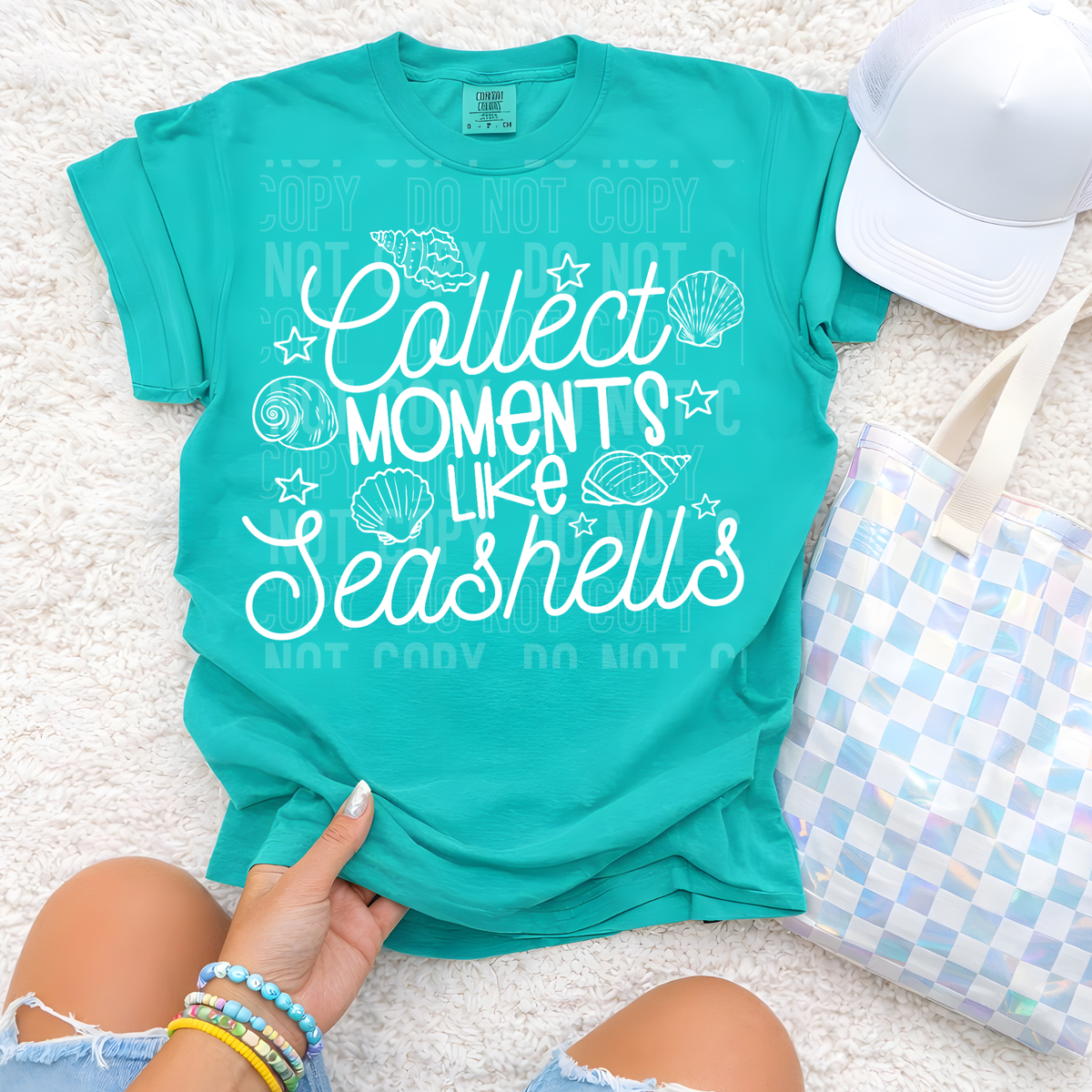 Collect moments like seashells (SBB) Sunday Special DTF transfer