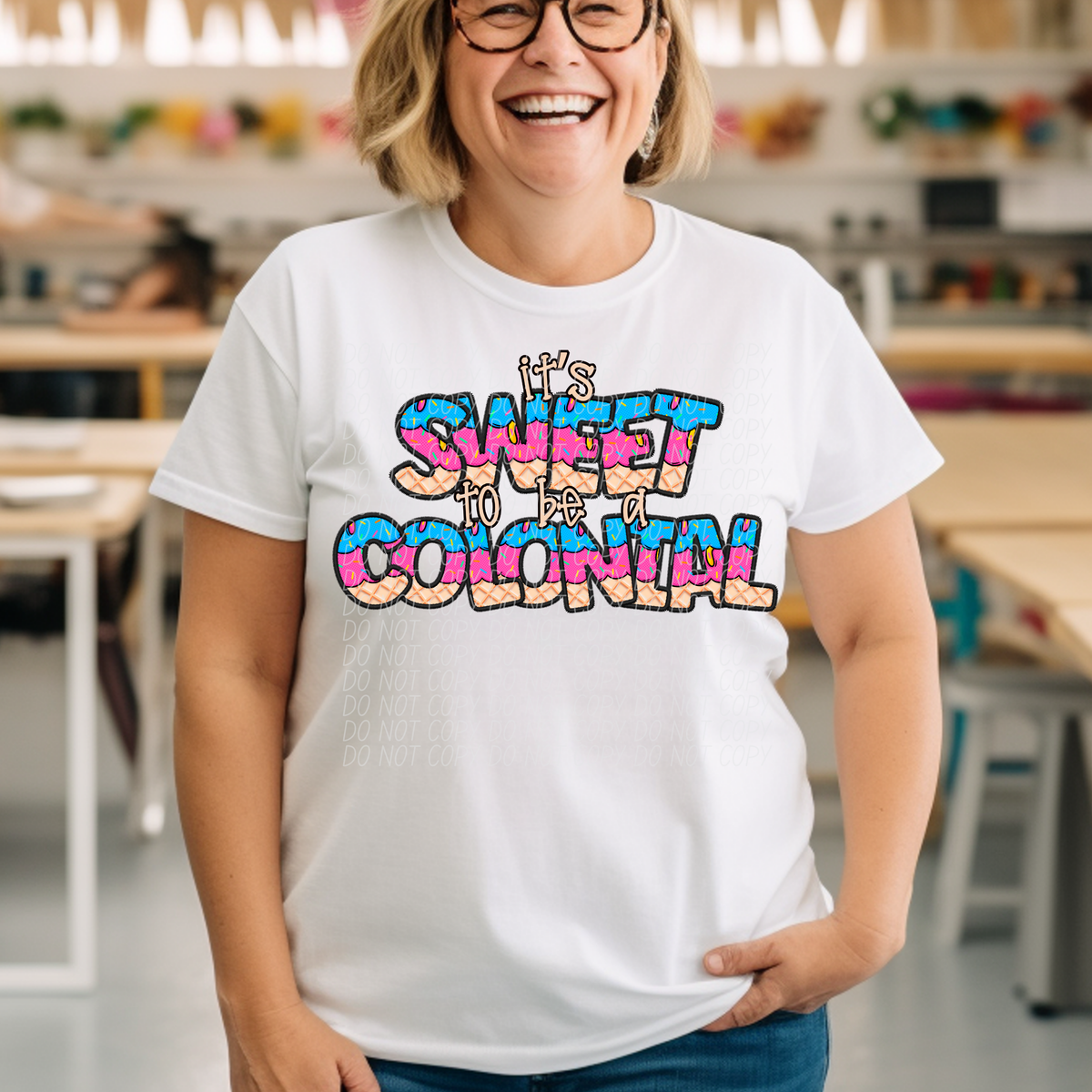 It's sweet to be a COLONIAL drip (Caplinger) DTF transfer