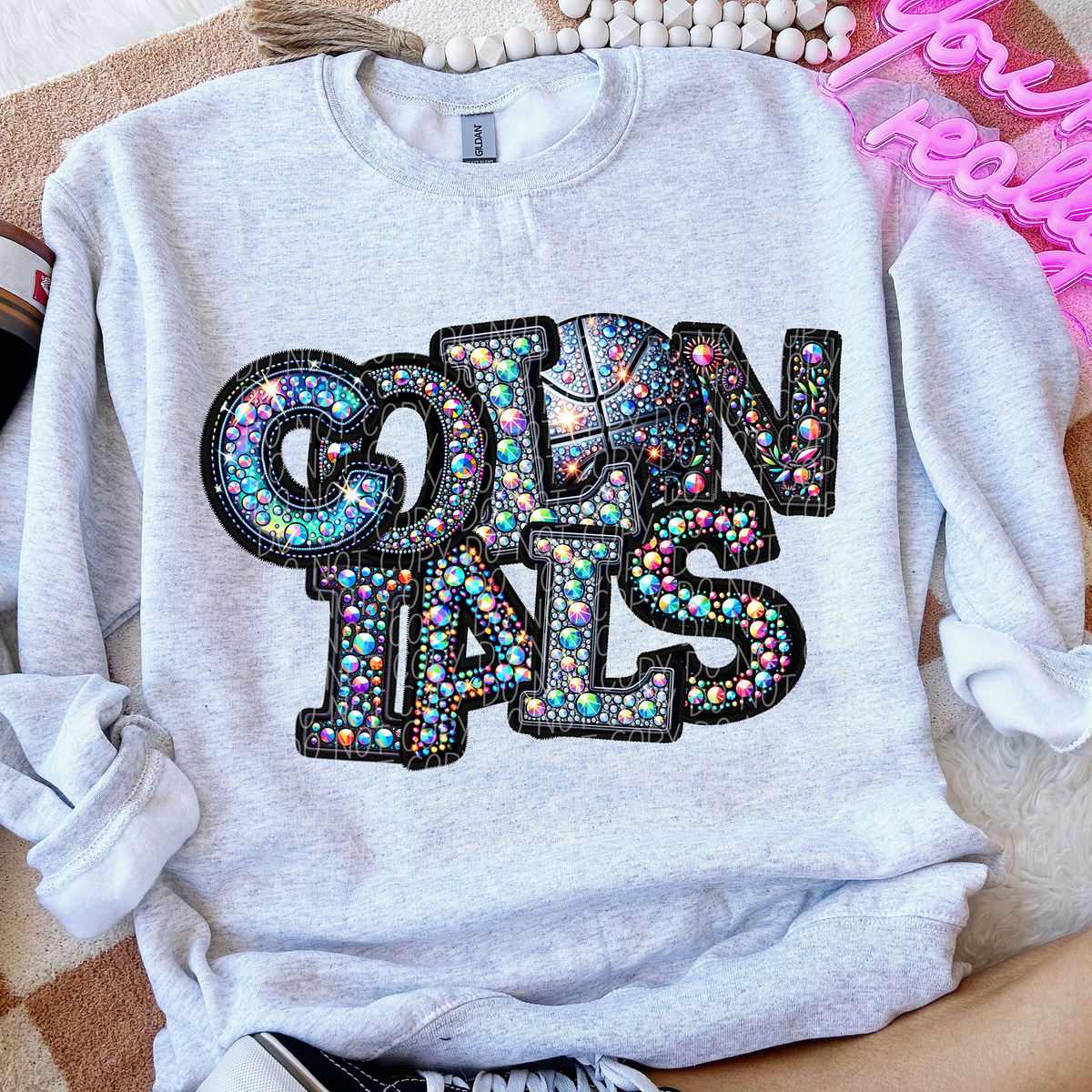 Colonials Basketball Rhinestone (CITY) 66510 DTF transfer